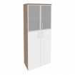 Onix Шкаф высокий широкий O.ST-1.7 R Дуб Аризона/Белый Бриллиант 800*420*1977