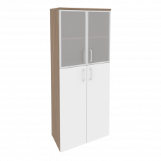 Onix Шкаф высокий широкий O.ST-1.7 R Дуб Аризона/Белый Бриллиант 800*420*1977