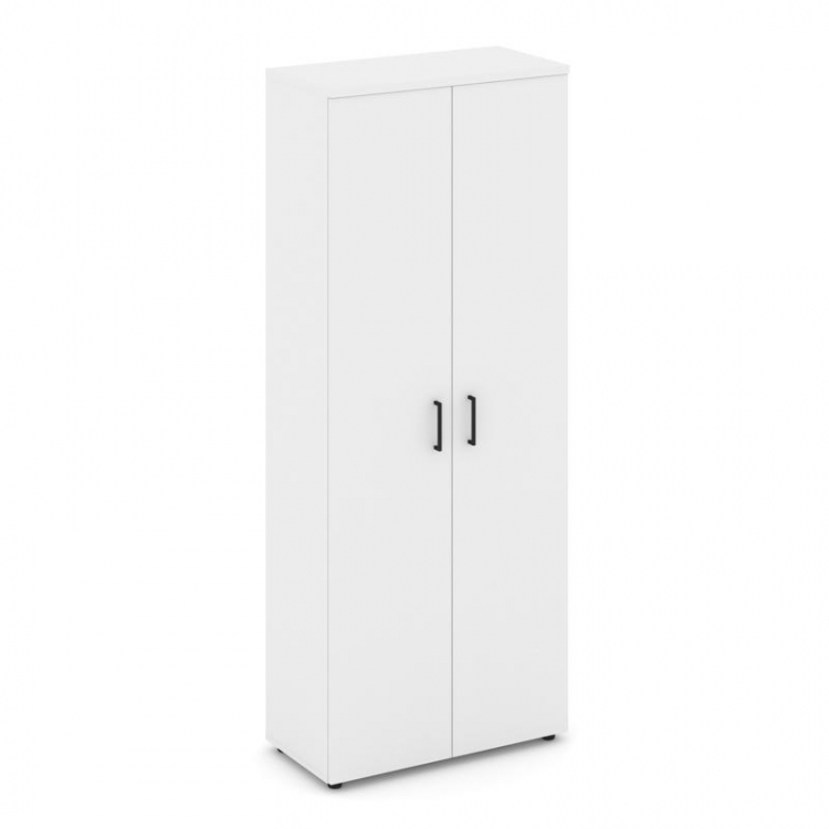 Style Project Шкаф высокий широкий SN.STS-108 Белый/Черный Ручки 796*400*1982