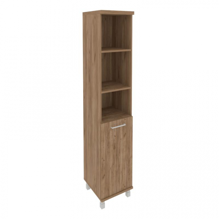 First Шкаф высокий узкий левый KSU-1.1 (L) Дуб Табак 401*432*2060