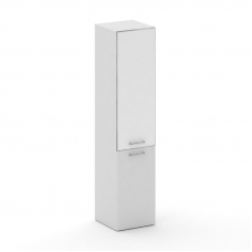 Cross Шкаф узкий высокий CRU.SU-101 (L) white Белый Бриллиант UM/Лакобель Белый 450*460*2000