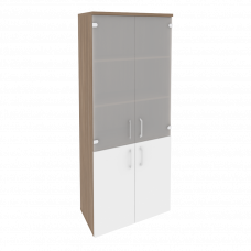 Onix Шкаф высокий широкий O.ST-1.2 Дуб Аризона/Белый Бриллиант 800*420*1977