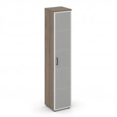 Style Project Шкаф высокий узкий унив. SN.STU.E-109 Вяз Благородный/Сатин/Черный Ручки 400*400*1982