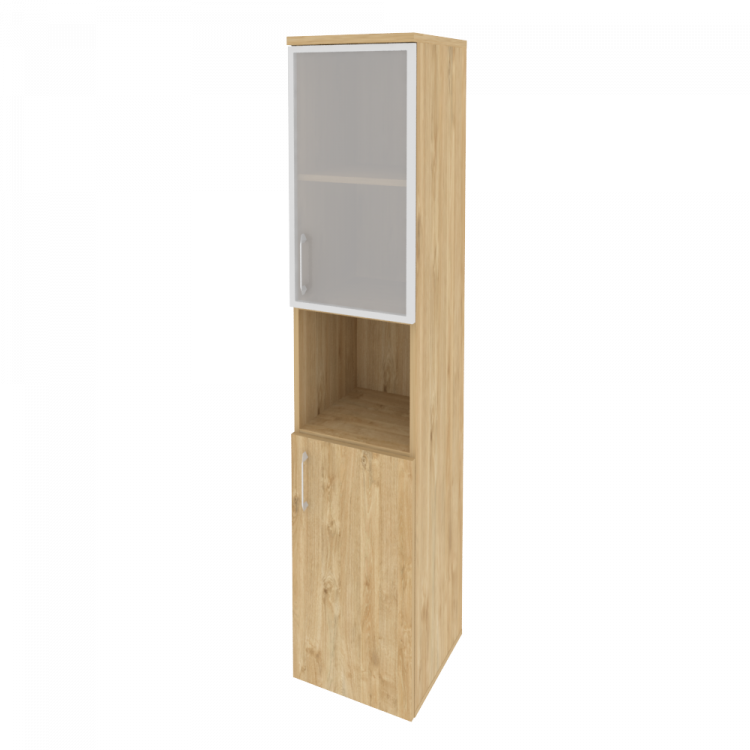 Onix Шкаф высокий узкий правый O.SU-1.4 R (R) Тиквуд Светлый 400*420*1977