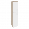 Onix Шкаф высокий узкий левый O.SU-1.8 (L) Дуб Аттик/Белый Бриллиант 400*420*1977