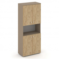 Estetica Шкаф высокий широкий ES.ST-1.5 Латте/Тиквуд Светлый 800*420*1977