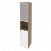 Onix Шкаф высокий узкий правый O.SU-1.4 R (R) Дуб Аризона/Белый Бриллиант 400*420*1977