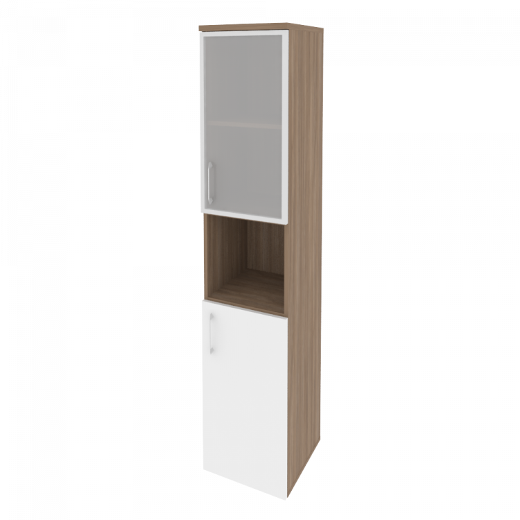 Onix Шкаф высокий узкий правый O.SU-1.4 R (R) Дуб Аризона/Белый Бриллиант 400*420*1977