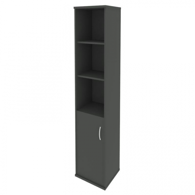 Riva Шкаф высокий узкий левый А.СУ-1.1 (L) Антрацит 404*365*1980