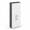 Style Project Шкаф высокий широкий SN.STS.E-104 Антрацит/Антрацит/Белый/Черный Ручки 796*400*1982