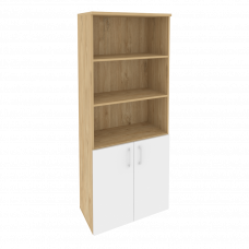 Onix Шкаф высокий широкий O.ST-1.1 Тиквуд Светлый/Белый Бриллиант 800*420*1977