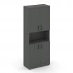 Style Project Шкаф высокий широкий SN.STS-107 Антрацит/Черный Ручки 796*400*1982