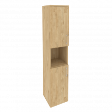 Onix Шкаф высокий узкий левый O.SU-1.5 (L) Тиквуд Светлый 400*420*1977