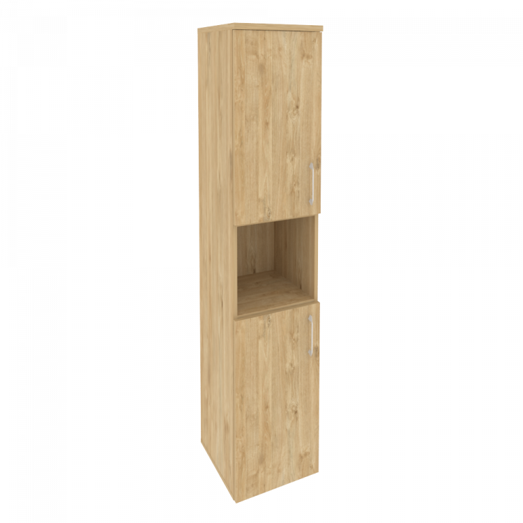 Onix Шкаф высокий узкий левый O.SU-1.5 (L) Тиквуд Светлый 400*420*1977