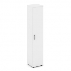 Style Project Шкаф высокий узкий унив. SN.STU-108 Белый/Черный Ручки 400*400*1982