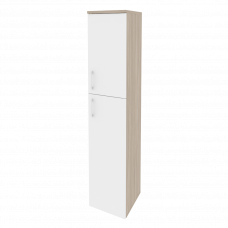 Onix Шкаф высокий узкий правый O.SU-1.8 (R) Дуб Аттик/Белый Бриллиант 400*420*1977