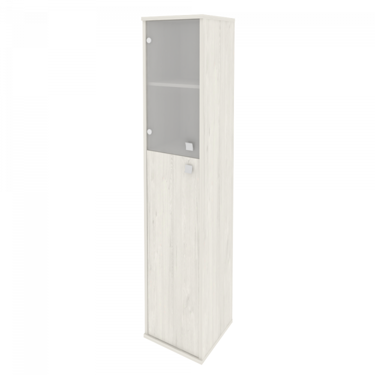 Style Шкаф высокий узкий левый Л.СУ-1.7 (L) Дуб Наварра 412*410*1980