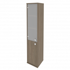 Style Шкаф высокий узкий левый Л.СУ-1.2 (L) Вяз Благородный 412*410*1980