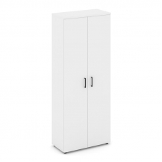 Style Project Шкаф высокий широкий SN.STS.E-108 Белый/Черный Ручки 796*400*1982