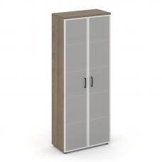 Style Project Шкаф высокий широкий SN.STS-109 Вяз Благородный/Сатин/Черный Ручки 796*400*1982