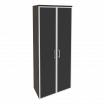 Onix Шкаф высокий широкий O.ST-1.10 R black Дуб Мали/Стекло Black 800*420*1977