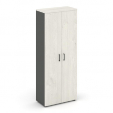 Style Project Шкаф высокий широкий SN.STS-108 Антрацит/Дуб Наварра/Черный Ручки 796*400*1982