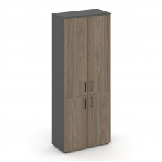 Style Project Шкаф высокий широкий SN.STS.E-104 Антрацит/Вяз Благородный/Черный Ручки 796*400*1982