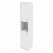Style Шкаф высокий узкий левый Л.СУ-1.5 (L) Белый 412*410*1980