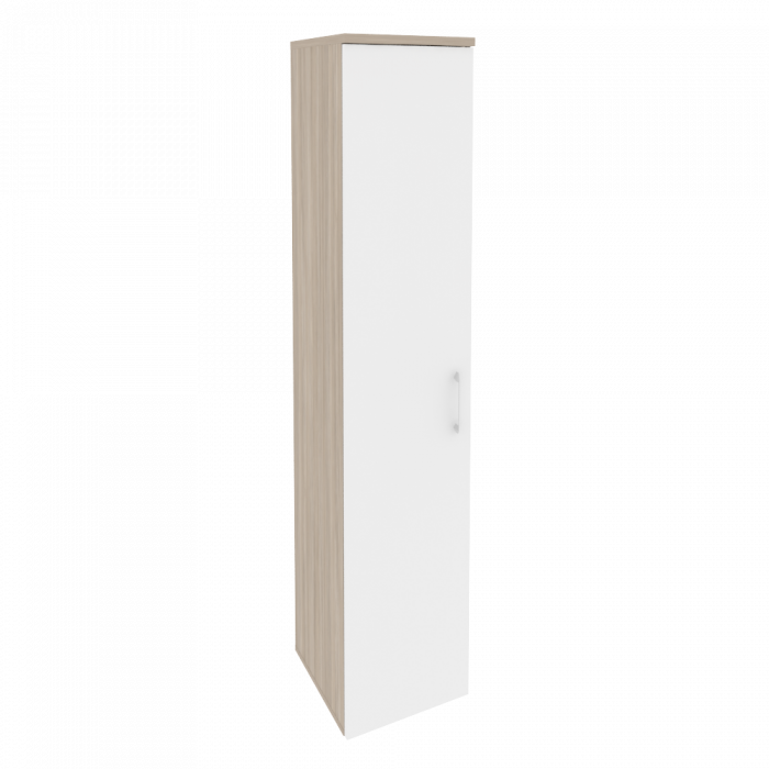 Onix Шкаф высокий узкий левый O.SU-1.9 (L) Дуб Аттик/Белый Бриллиант 400*420*1977