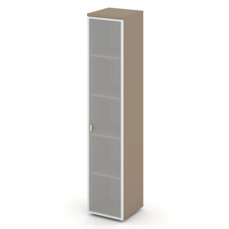 Estetica Шкаф высокий узкий правый ES.SU-1.10R (R) Латте/Сатин матовый 400*420*1977