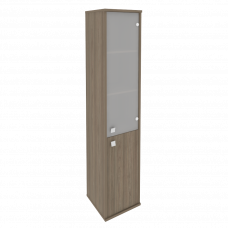 Style Шкаф высокий узкий правый Л.СУ-1.2 (R) Вяз Благородный 412*410*1980