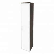 Onix Шкаф высокий узкий правый O.SU-1.10 R (R) white Дуб Мали/Стекло White 400*420*1977