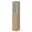 Estetica Шкаф высокий узкий правый ES.SU-1.7R (R) Латте/Тиквуд Светлый/Сатин матовый 400*420*1977