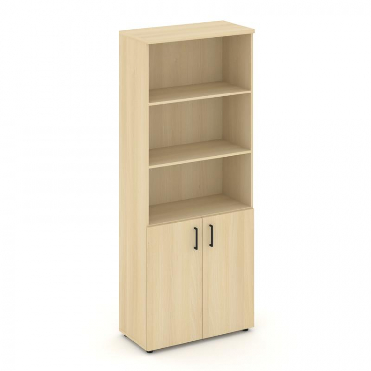 Style Project Шкаф высокий широкий SN.STS.E-101 Акация Лорка/Черный Ручки 796*400*1982