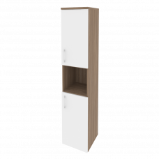Onix Шкаф высокий узкий правый O.SU-1.5 (R) Дуб Аризона/Белый Бриллиант 400*420*1977