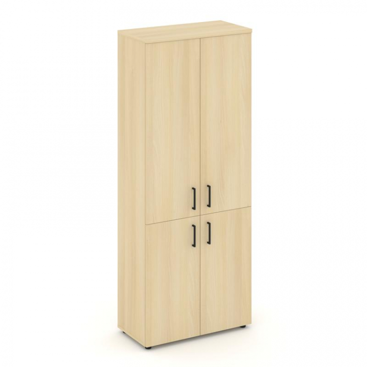 Style Project Шкаф высокий широкий SN.STS-104 Акация Лорка/Черный Ручки 796*400*1982