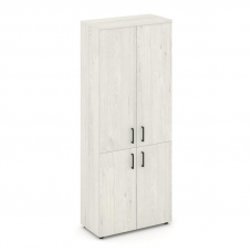 Style Project Шкаф высокий широкий SN.STS.E-104 Дуб Наварра/Черный Ручки 796*400*1982