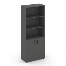 Style Project Шкаф высокий широкий SN.STS-101 Антрацит/Черный Ручки 796*400*1982