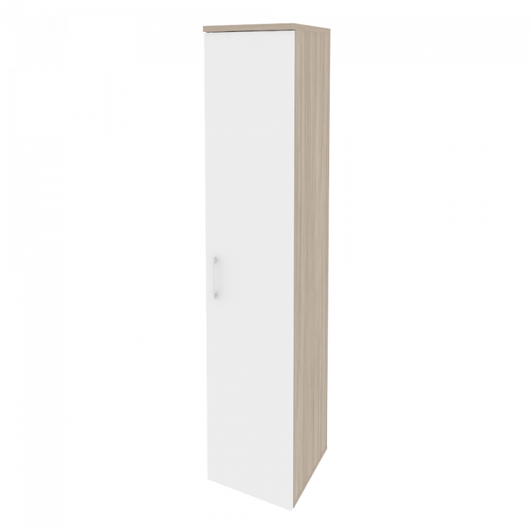 Onix Шкаф высокий узкий правый O.SU-1.9 (R) Дуб Аттик/Белый Бриллиант 400*420*1977