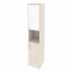 Onix Шкаф высокий узкий правый O.SU-1.4 R (R) white Денвер Светлый/Стекло White 400*420*1977