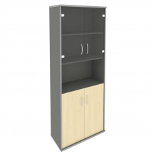 Riva Шкаф высокий широкий А.СТ-1.4 Клен Металлик NEW 770*365*1980