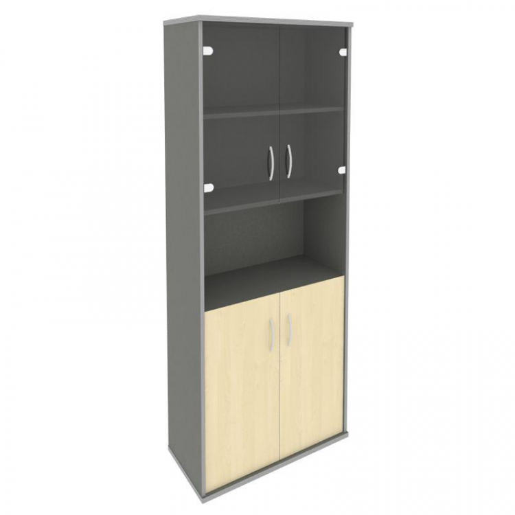 Riva Шкаф высокий широкий А.СТ-1.4 Клен Металлик NEW 770*365*1980