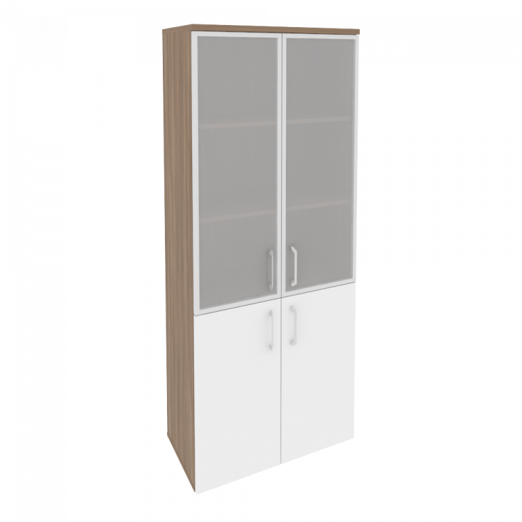 Onix Шкаф высокий широкий O.ST-1.2 R Дуб Аризона/Белый Бриллиант 800*420*1977