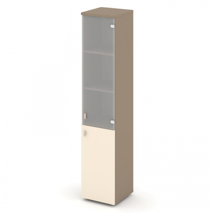 Estetica Шкаф высокий узкий правый ES.SU-1.2 (R) Латте/Сатин/Сатин матовый 400*420*1977