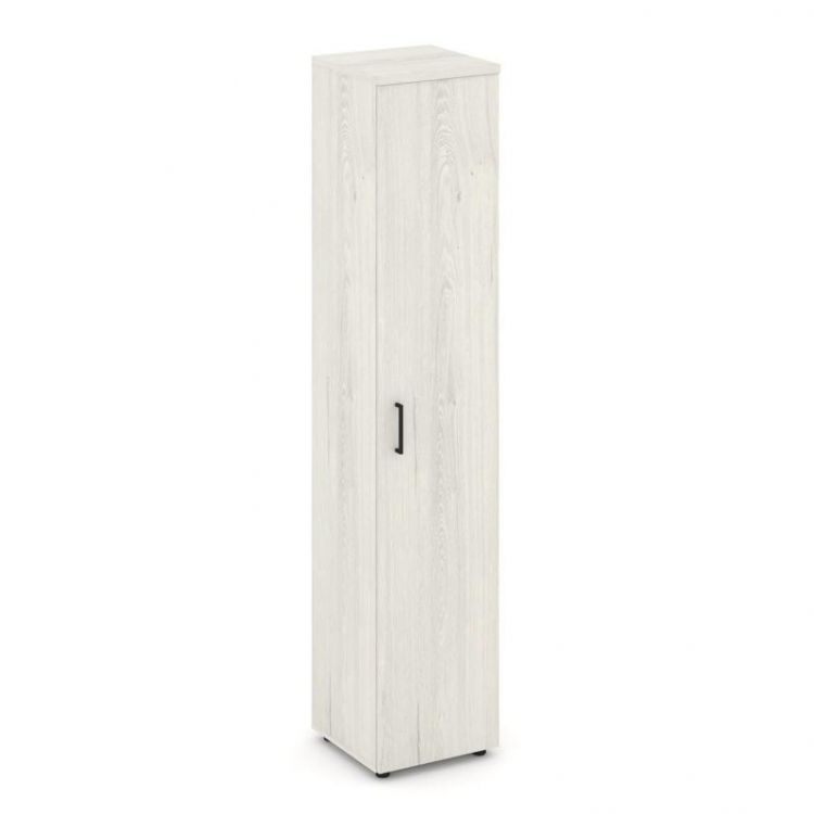 Style Project Шкаф высокий узкий унив. SN.STU-108 Дуб Наварра/Черный Ручки 400*400*1982