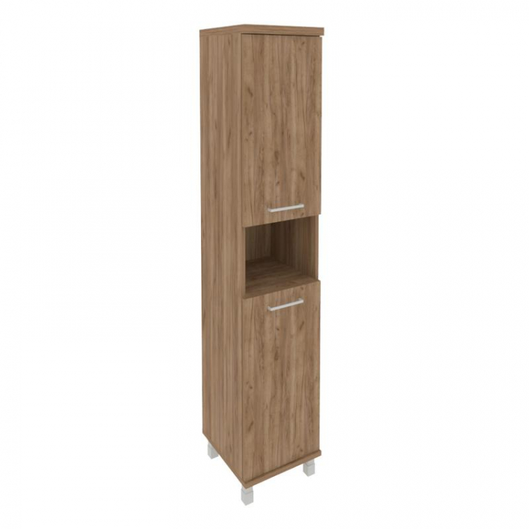 First Шкаф высокий узкий левый KSU-1.5 (L) Дуб Табак 401*432*2060