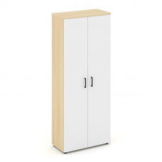 Style Project Шкаф высокий широкий SN.STS.E-108 Акация Лорка/Белый/Черный Ручки 796*400*1982