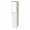 Onix Шкаф высокий узкий правый O.SU-1.7 R (R) white Дуб Аттик/Белый Бриллиант/Стекло White 400*420*1