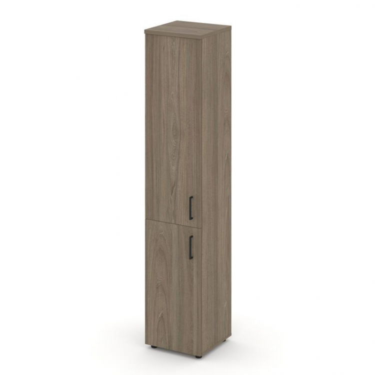 Style Project Шкаф высокий узкий SN.STU.E-104(L) Вяз Благородный/Черный Ручки 400*400*1982