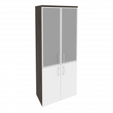 Onix Шкаф высокий широкий O.ST-1.2 R Дуб Мали/Белый Бриллиант 800*420*1977